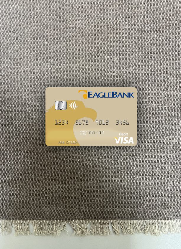 Download Nauru Eagle Bank Inc visa debit card photolook front Photoshop template